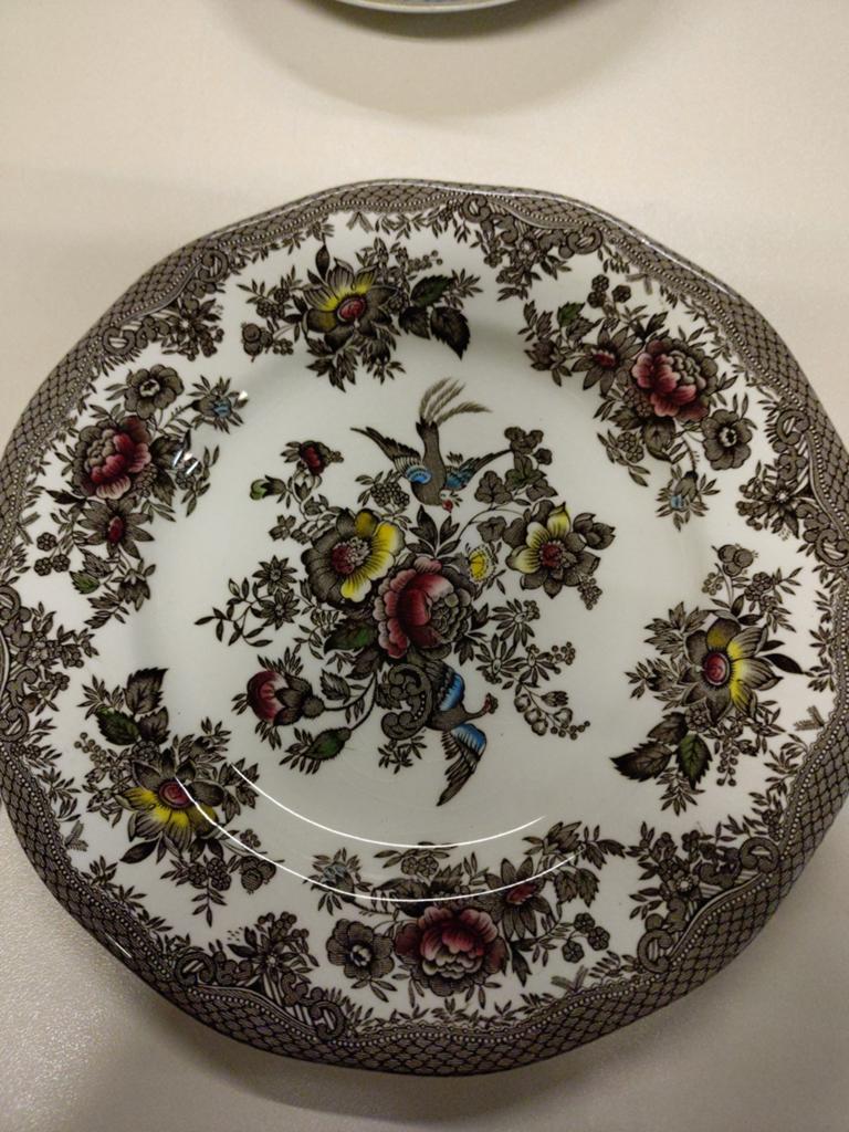 Antiek Royal Tunstall Staffordshire England 9Bordjes rond 18, Antiek en Kunst, Antiek | Porselein, Ophalen of Verzenden