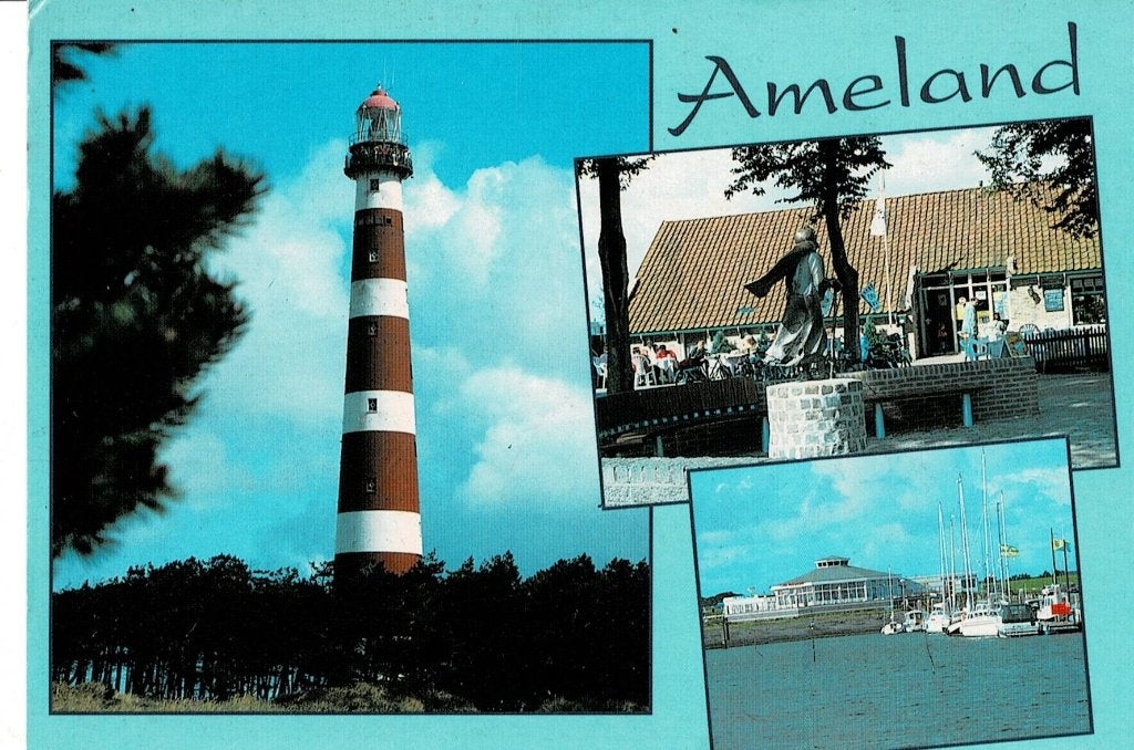 Ameland, Ophalen of Verzenden, 1940 tot 1960, Gelopen, Waddeneilanden