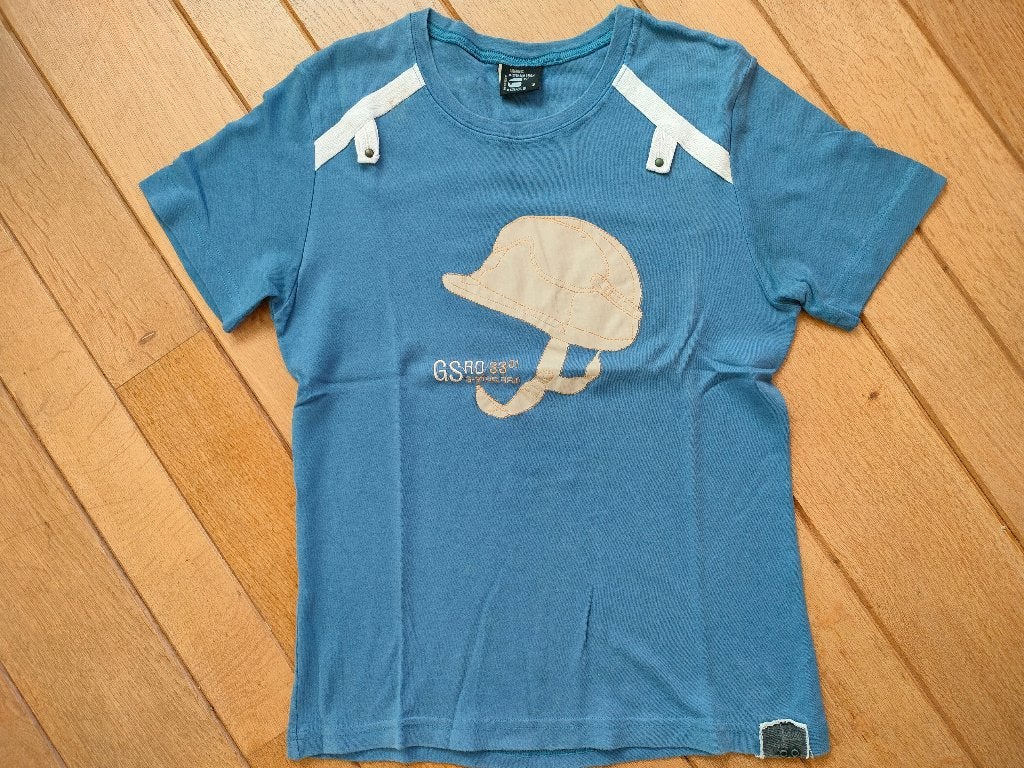 G-Star t- shirt blauw maat S, Kleding | Heren, T-shirts, Ophalen of Verzenden, Zo goed als nieuw, Blauw, G-Star Raw