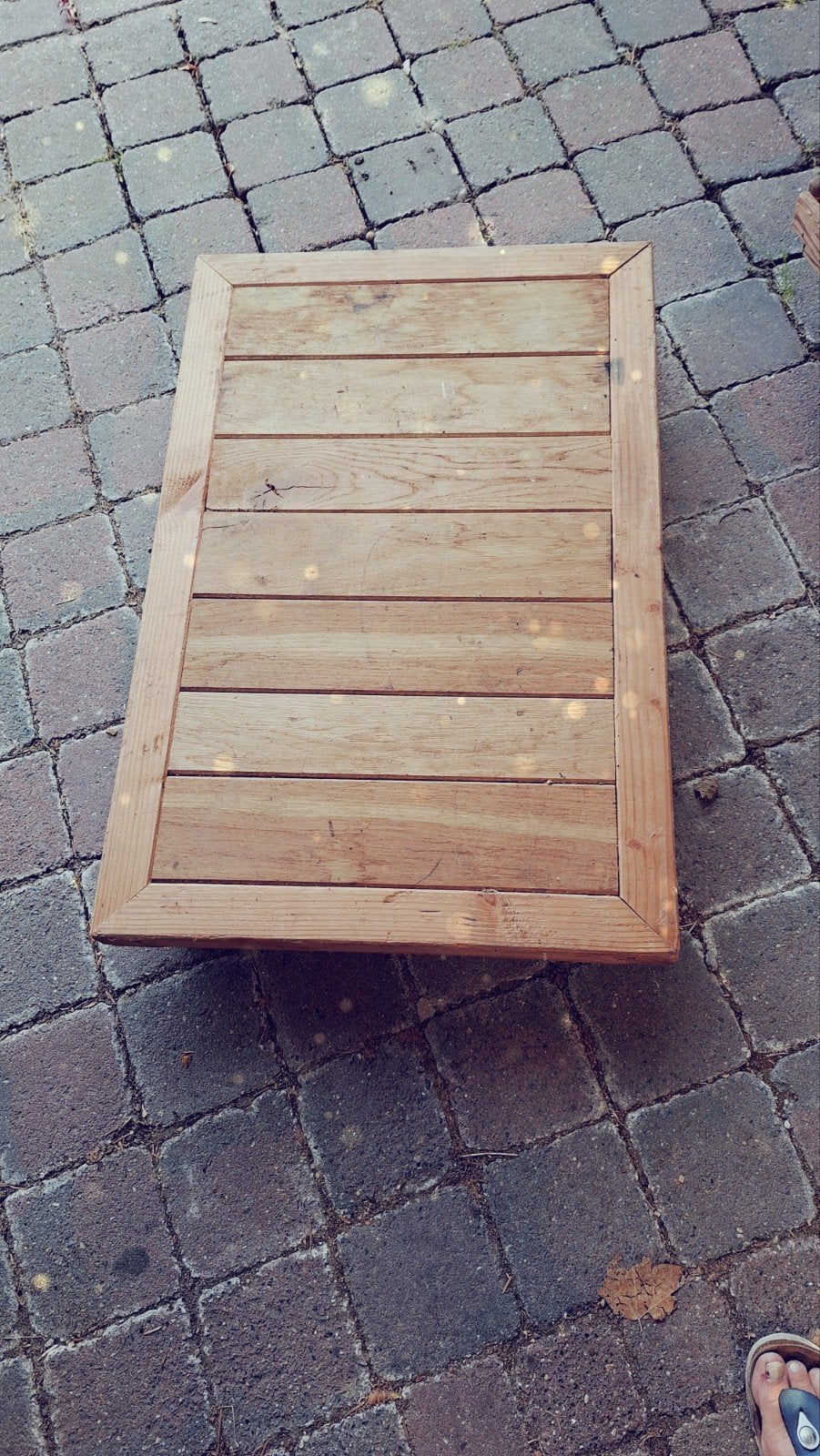 hond op wielen, Ophalen, Hout
