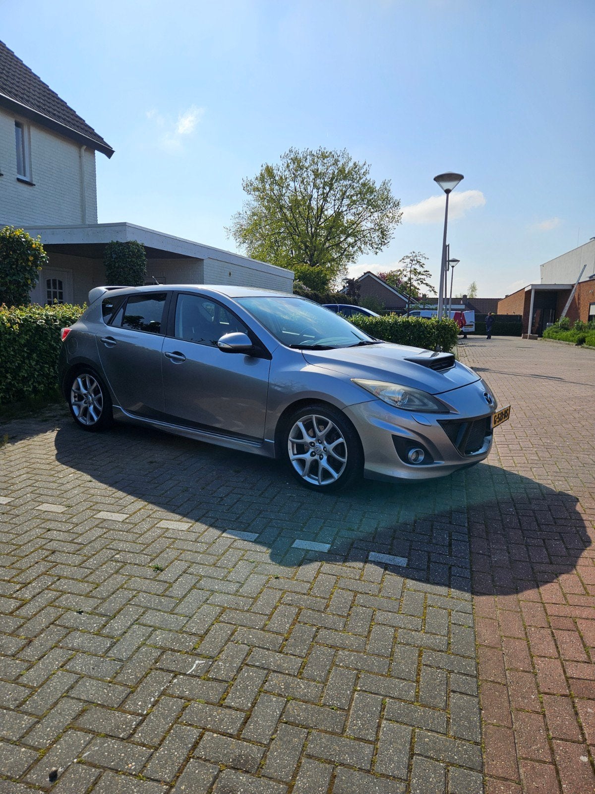 Mazda 3 2.3 MPS 2009 Grijs, Auto's, Mazda, Particulier, Benzine, F, Hatchback, Handgeschakeld, Geïmporteerd, Zilver of Grijs, Voorwielaandrijving