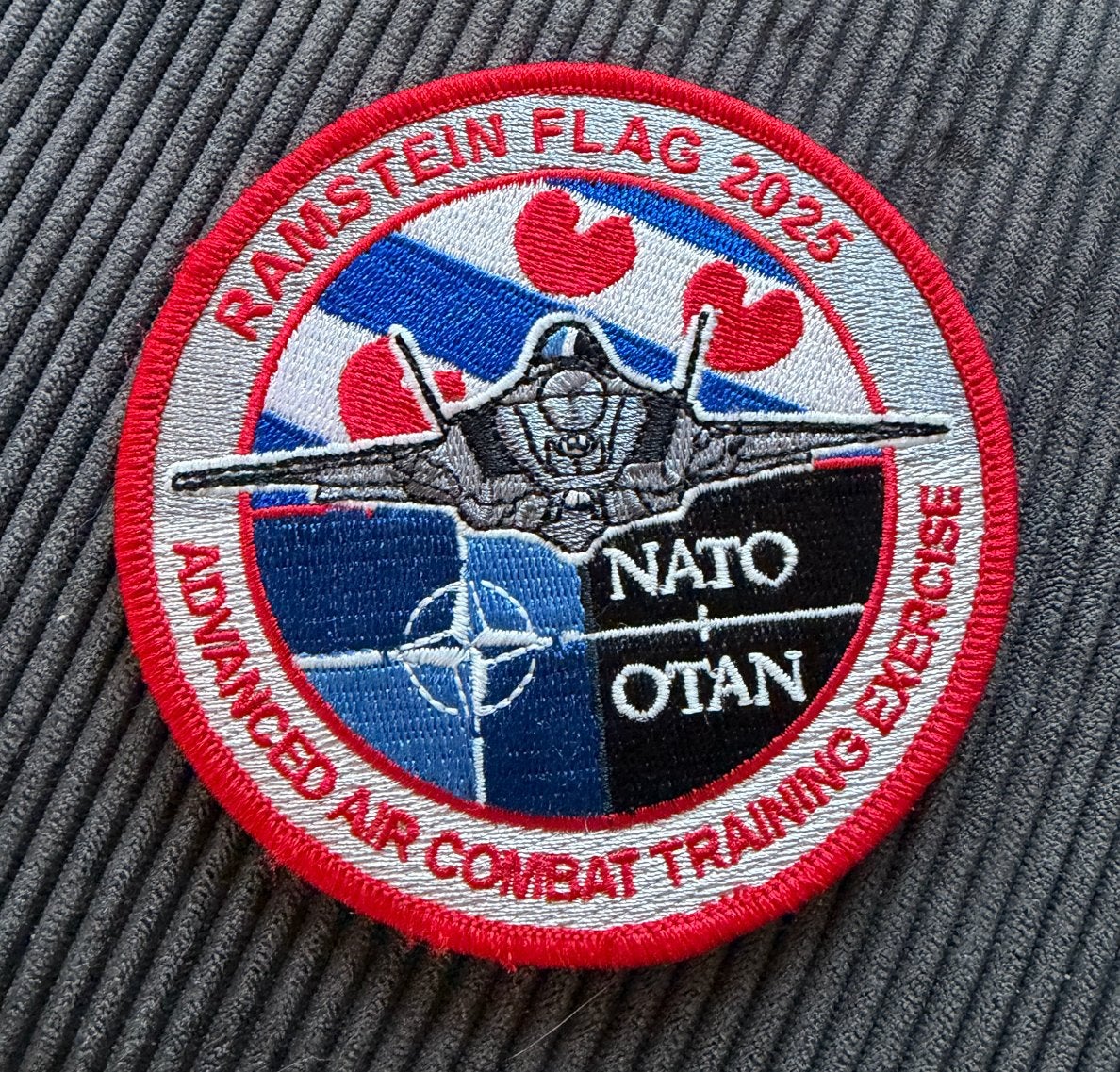 Ramstein Flag 2025 NATO Patch 322 sqn, Ophalen of Verzenden, Luchtmacht, Nederland, Embleem of Badge