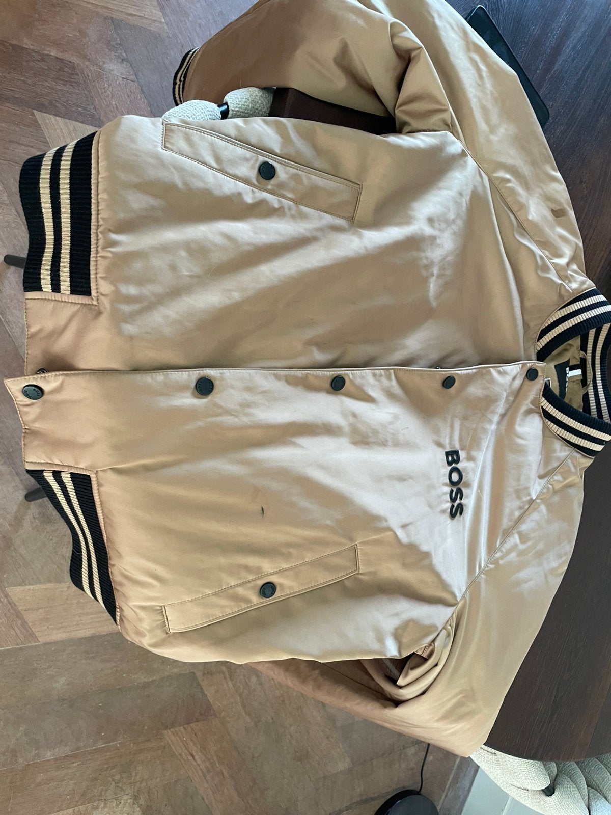 Boss hugo boss jas satijnlook, Verzenden, Maat 56/58 (XL), Blauw