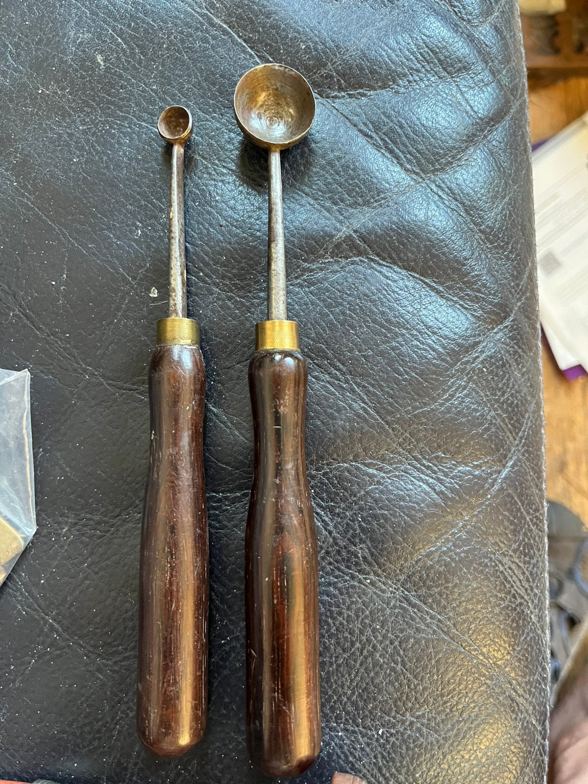 Twee antieke maatlepels, Ophalen of Verzenden