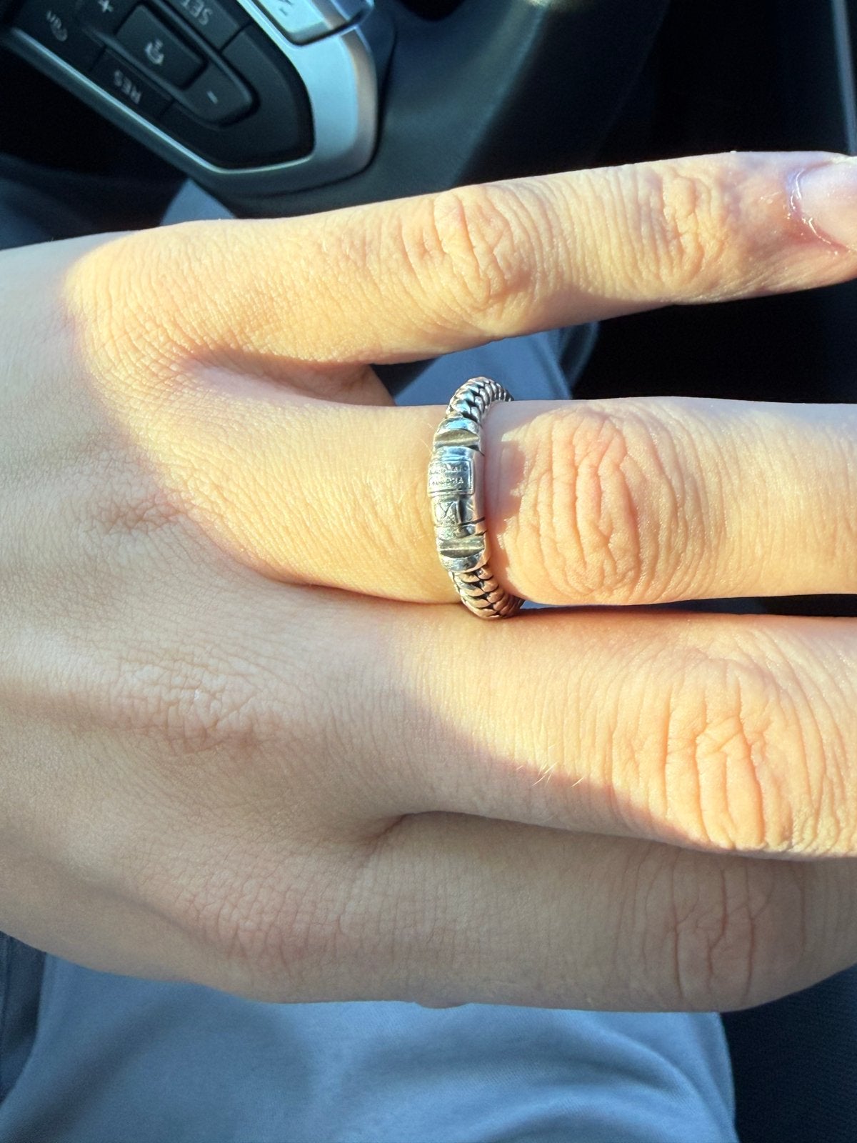 Buddha to buddha ring Ben XS lock - mt18, Gebruikt, Ophalen of Verzenden, 17 tot 18, Dame of Heer