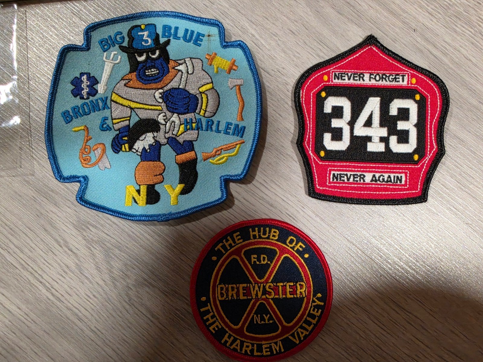 Unieke brandweer patches - New York, Ophalen of Verzenden
