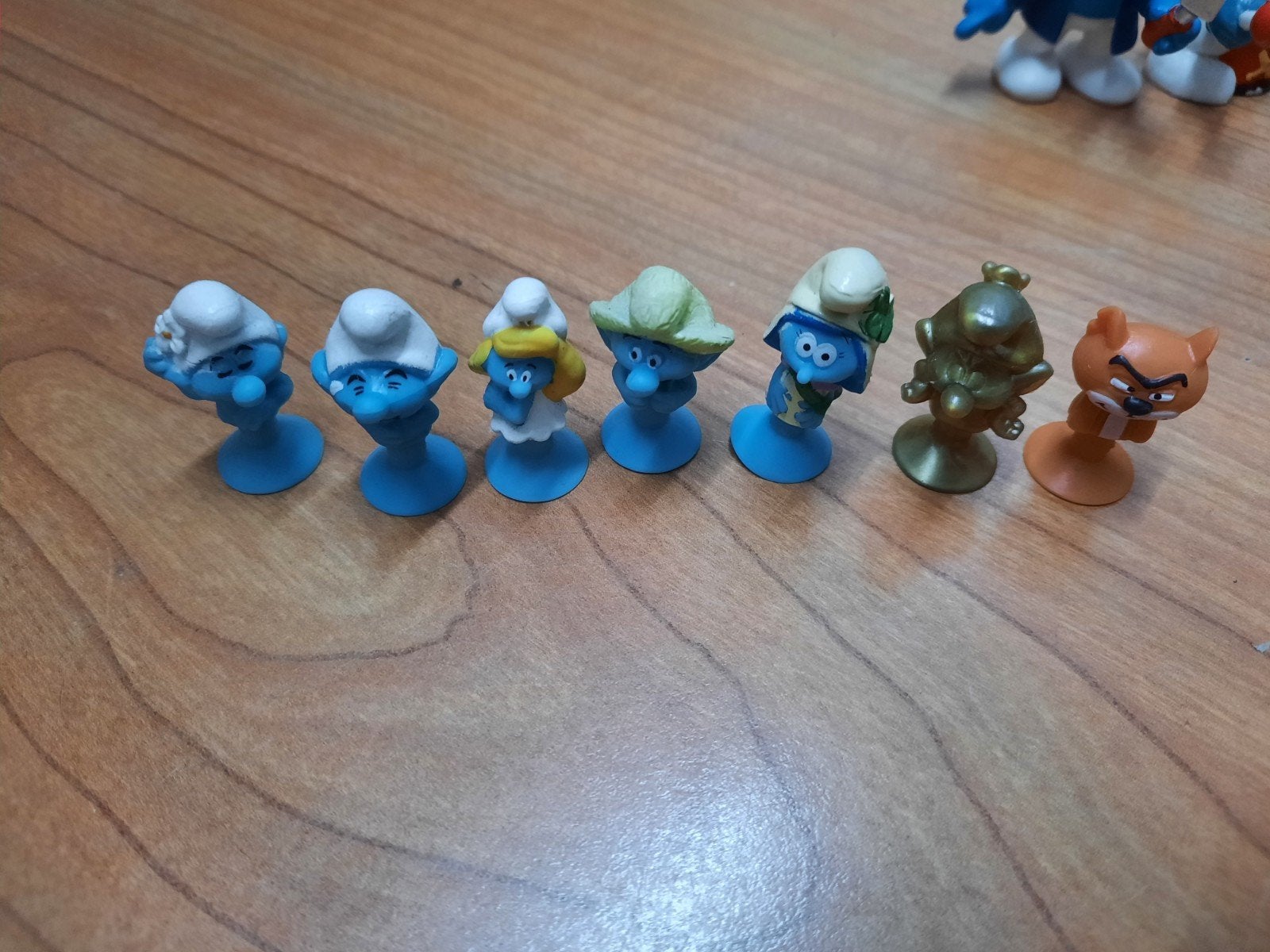 Smurfen figuren - set van 7, Gebruikt, Ophalen of Verzenden, Nvt, Poppetje, Figuurtje of Knuffel