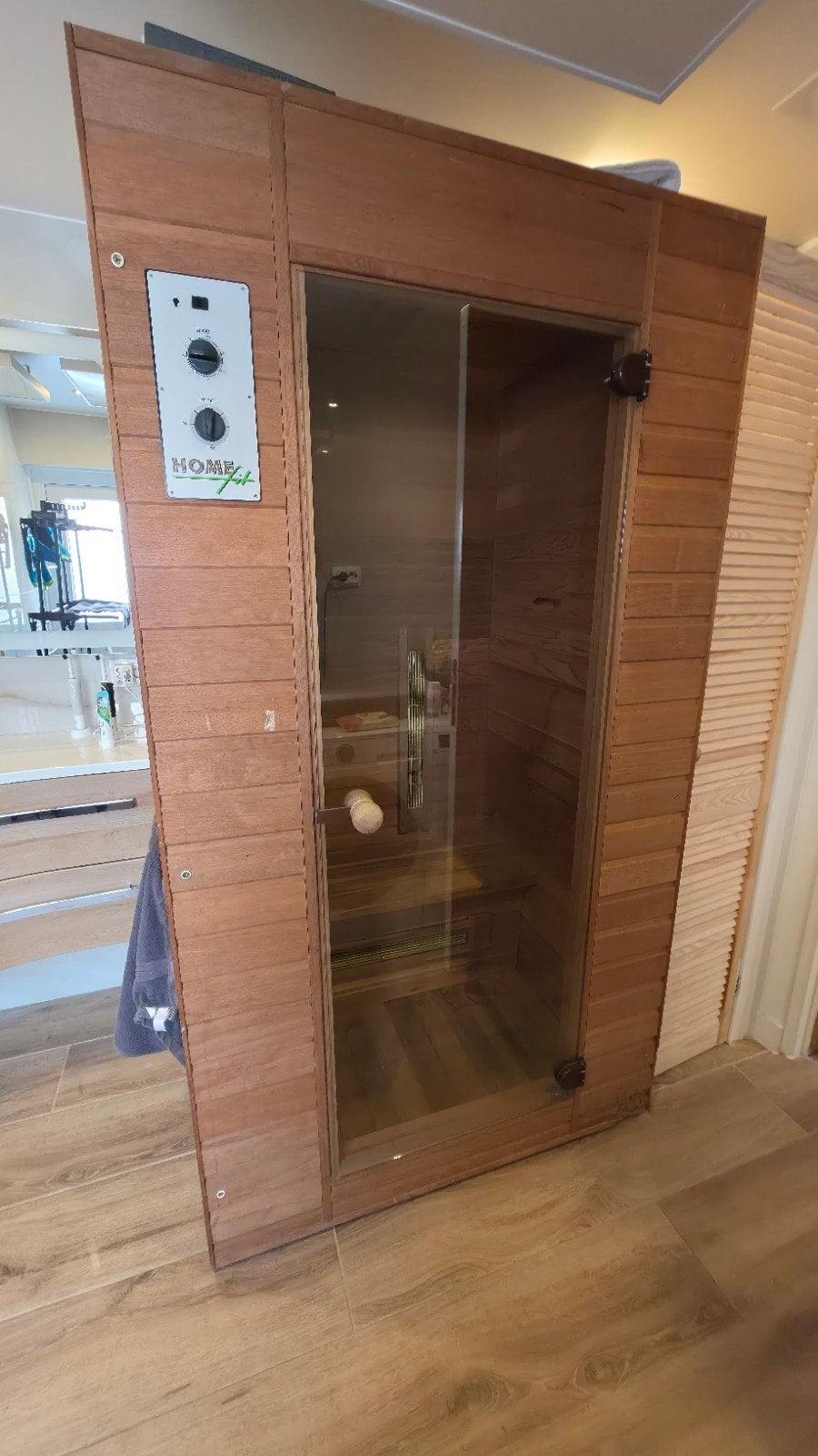 Infrarood sauna HomeFit - Gebruikt met lichte schade, Ophalen, Gebruikt, Infrarood, Complete sauna