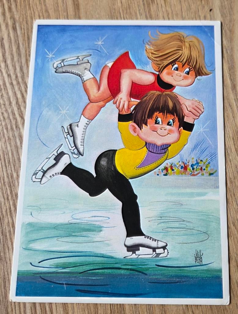 Kunstschaatsen - Will Berg, Verzenden, 1960 tot 1980, Ongelopen, Kinderen