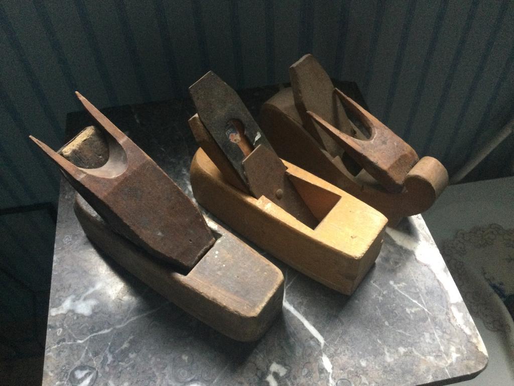 3 oude blokschaven, Ophalen of Verzenden