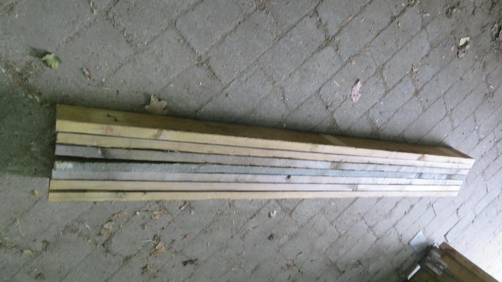 Balkhout en diverse., Doe-het-zelf en Verbouw, Hout en Planken, Ophalen, Gebruikt, Balk, Vuren