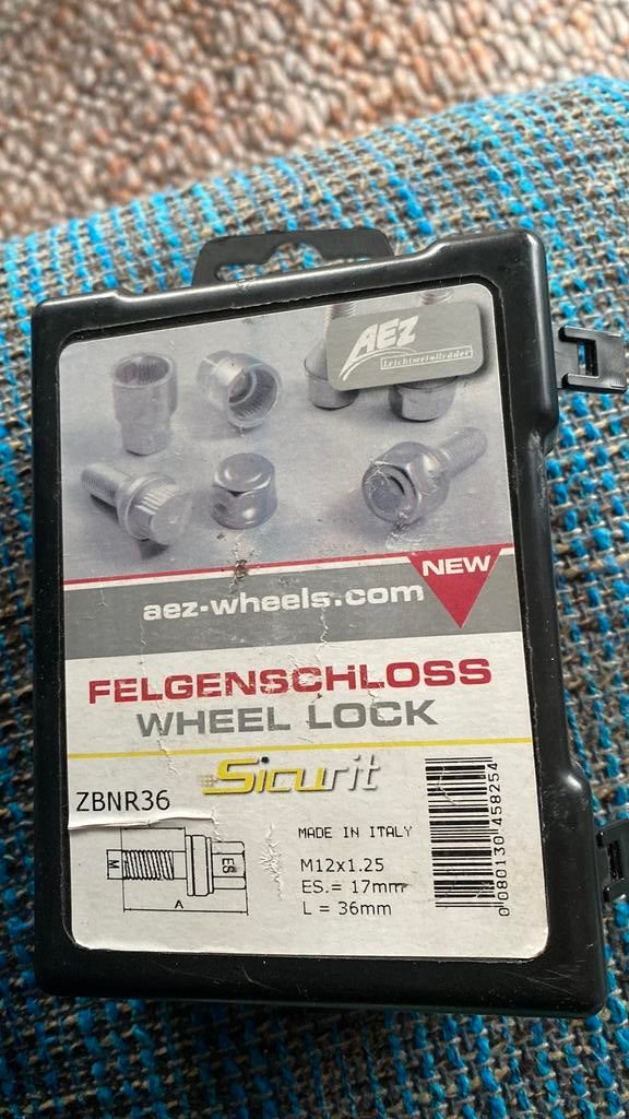 Wielsloten / velgsloten / velgbeveiliging, Ophalen of Verzenden, Gebruikt