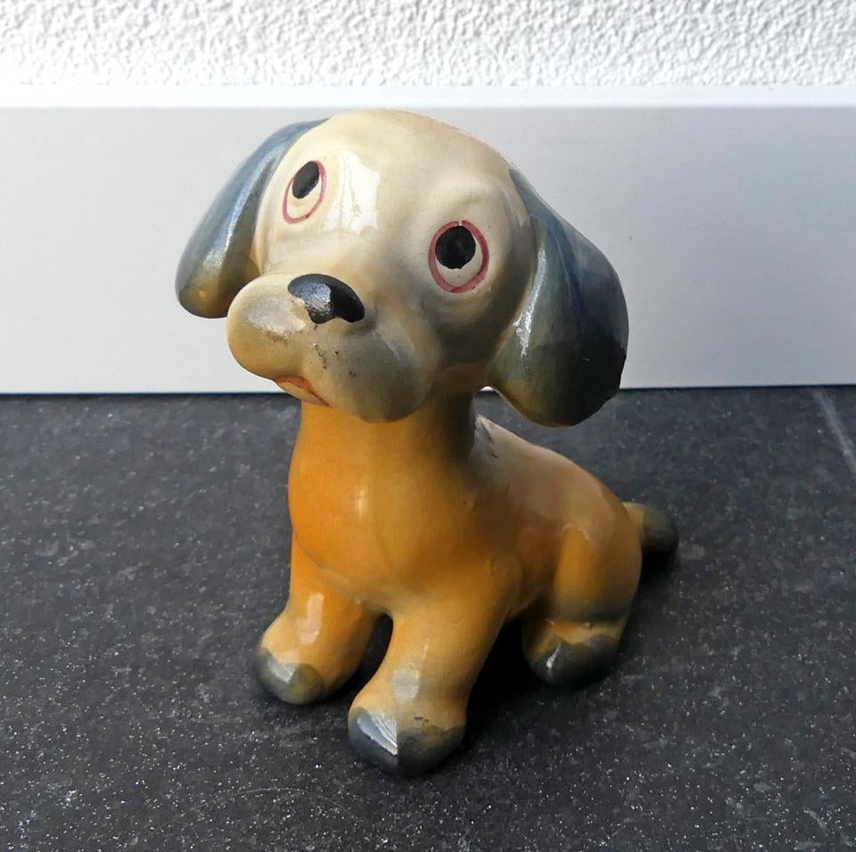 Vintage hondenbeeldje Tarcisio Tosin Italy hond beeldje, Verzamelen, Beelden en Beeldjes, Ophalen of Verzenden, Gebruikt, Dier