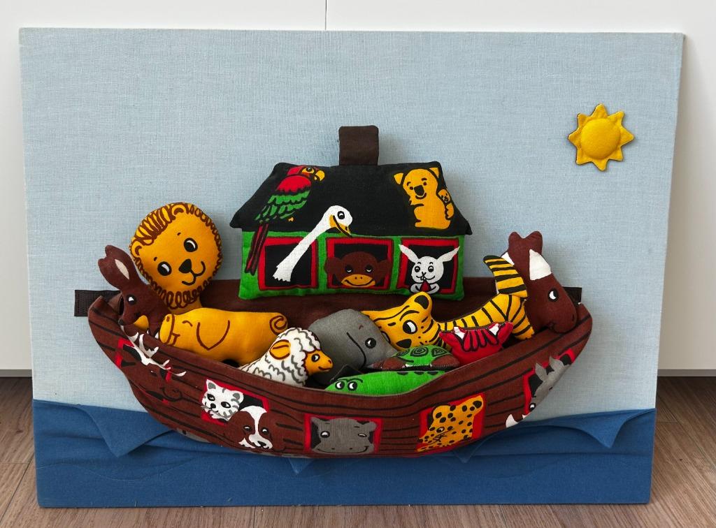 Wanddecoratie ARK VAN NOACH tevens kinderen speelfiguren, Verzamelen, Ophalen, Zo goed als nieuw