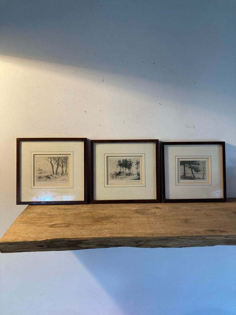 3 Etsen van Hendrik de Laat, Ophalen of Verzenden