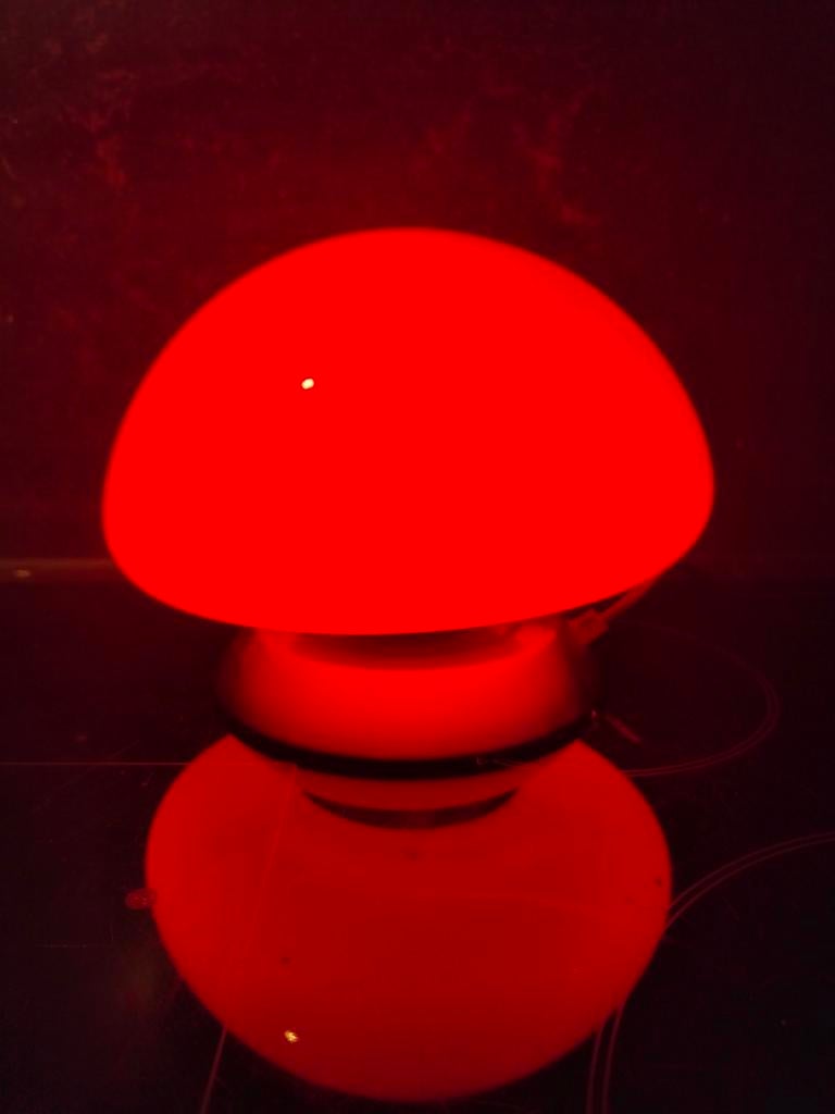 Space Age paddestoel lamp, Space Age, Gebruikt, Ophalen of Verzenden, Glas