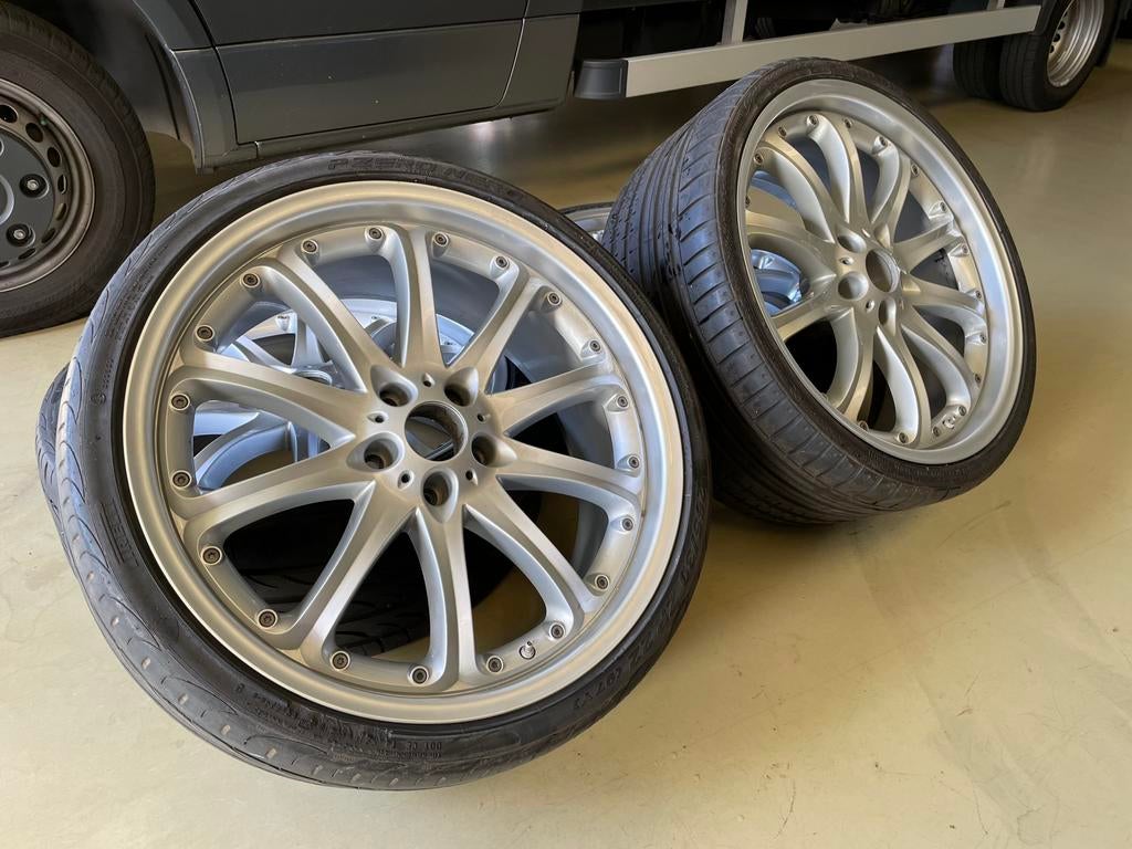 22 inch Hartge set BMW F01 7-serie 5 GT, Auto-onderdelen, Banden en Velgen, Ophalen, Gebruikt, 265 mm, Banden en Velgen