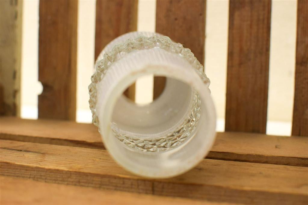 Vintage glazen olielamp glaasje 48053, Ophalen of Verzenden, Gebruikt