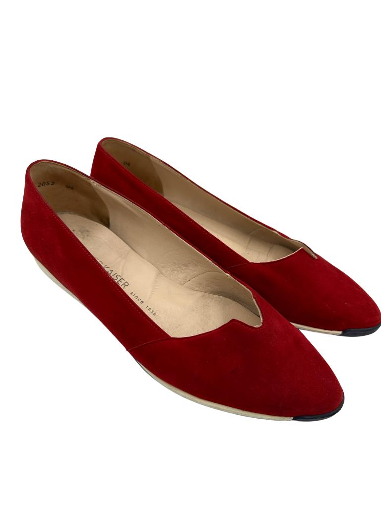 Peter Kaiser platte schoenen 39, Instappers, Ophalen of Verzenden, Zo goed als nieuw, Rood