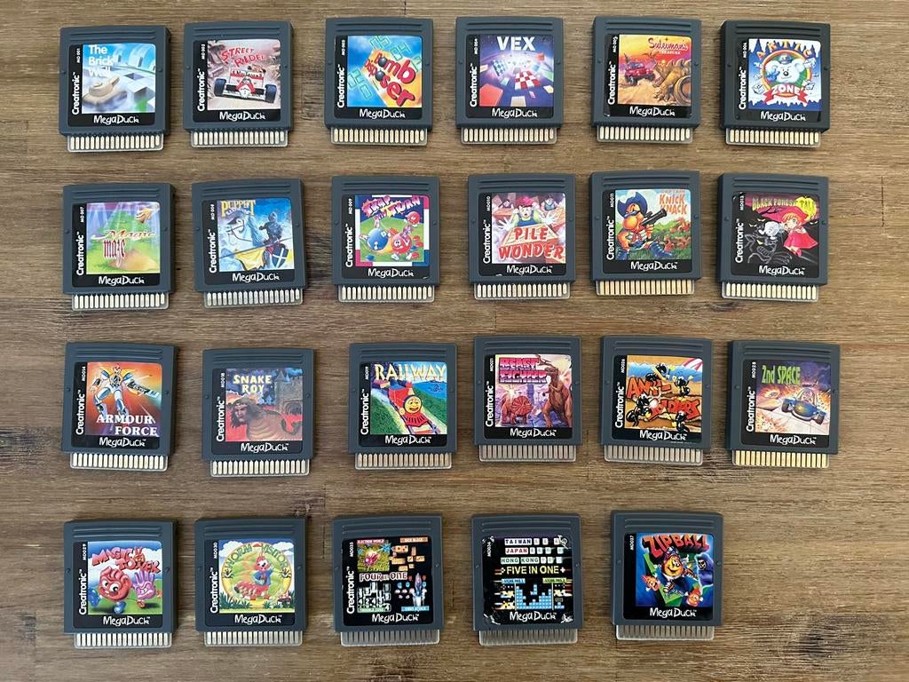 Mega Duck games collectie (23 stuks van de 24), Spelcomputers en Games, Games | Overige, Gebruikt, Verzenden, Overige genres, 1 speler