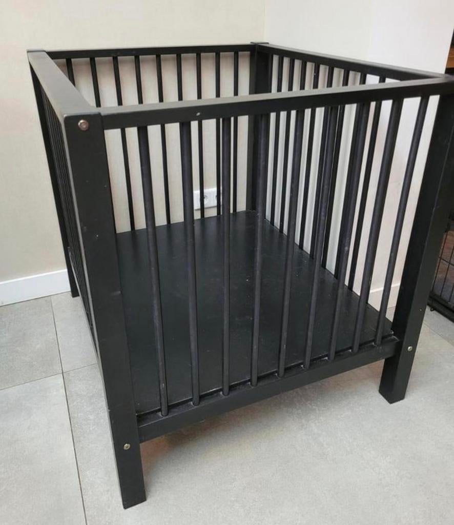 Bopita Box Zwart - Kinderbox, Kinderen en Baby's, Boxen, Ophalen, Gebruikt, Vierkant, Boxkleed