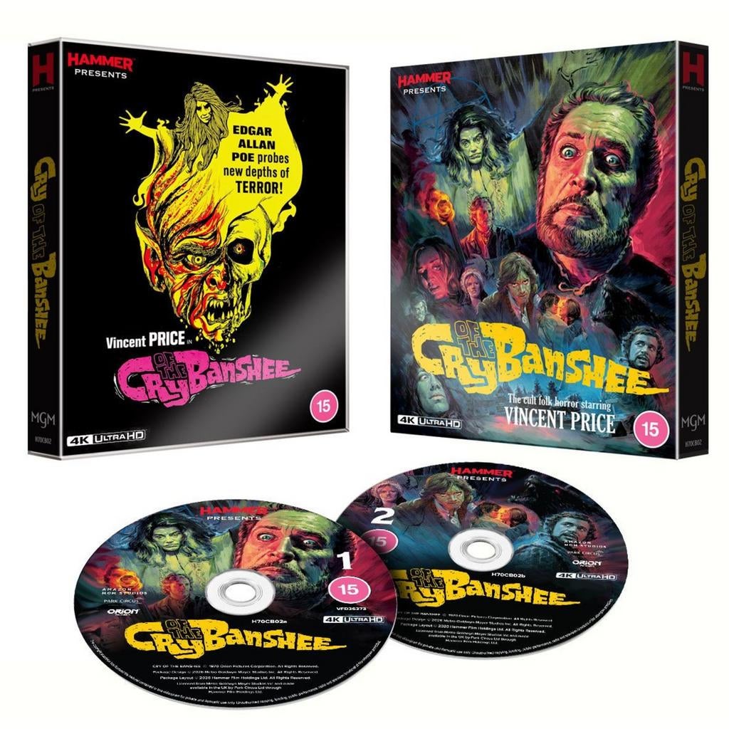 Cry of the Banshee L.E. 4K UHD/Ultra HD Blu-Ray UK (Geseald), Cd's en Dvd's, Ophalen of Verzenden, Nieuw in verpakking, Horror