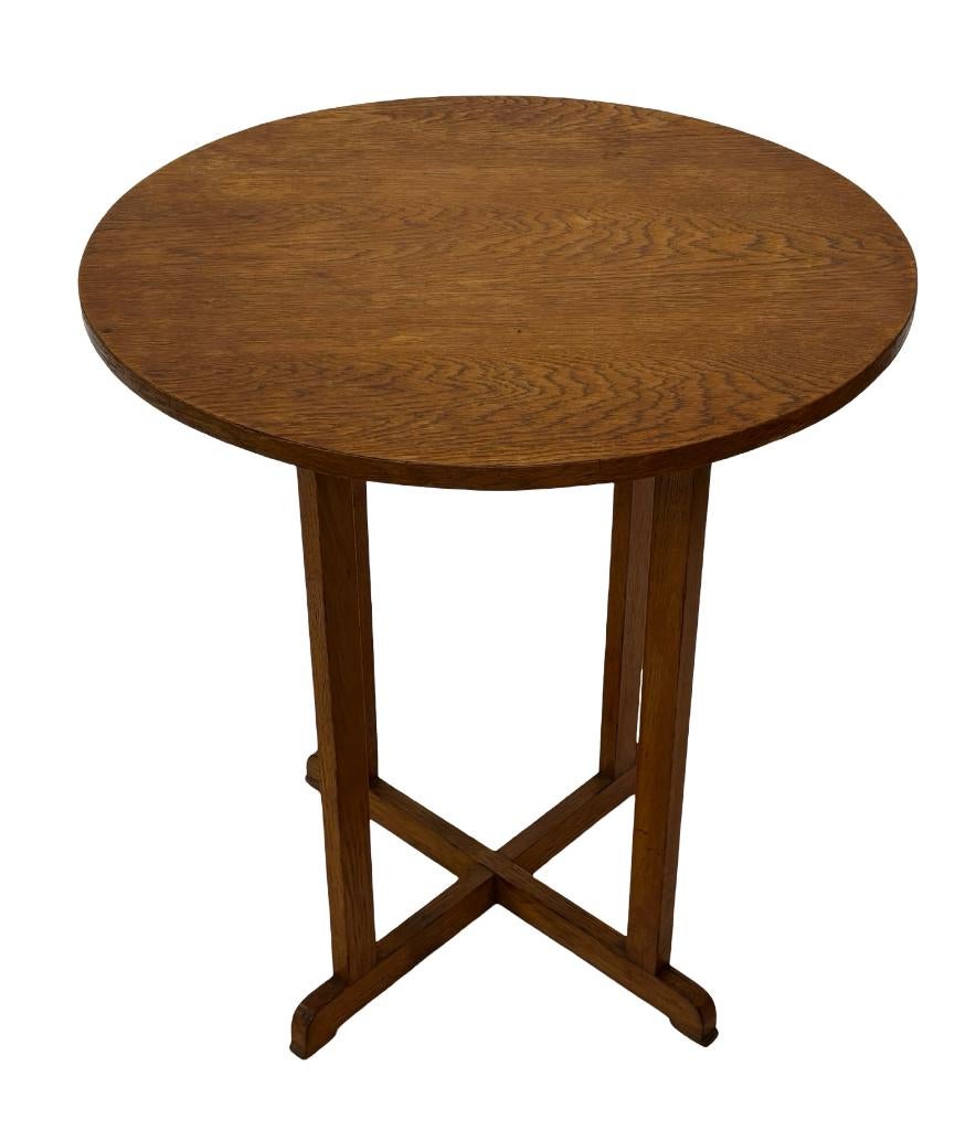 Art Deco bijzettafel eiken jaren 50 design minimalistisch, Ophalen, Gebruikt, Art Deco, Art Deco