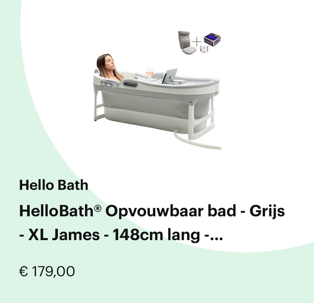 Bad / grijs / uitklapbaar / 148cm (nooit gebruikt!), Huis en Inrichting, Badkamer | Badkamermeubels, Ophalen, Overige typen, Nieuw