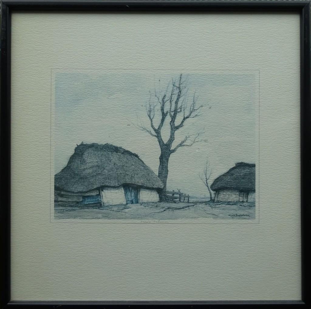 Twee etsen van Dirk Baksteen"", Ophalen of Verzenden