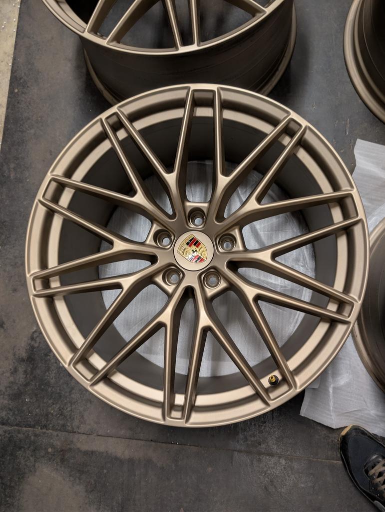Porsche Cayenne Panamera 22 inch 5x130 breedset spyder uniek, 18 inch, Gebruikt, Banden en Velgen, Ophalen of Verzenden