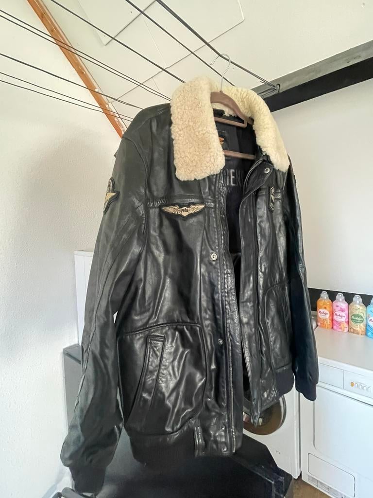 Pme hudson bomber, Kleding | Heren, Jassen | Winter, Zo goed als nieuw, Overige maten, Zwart, Ophalen of Verzenden