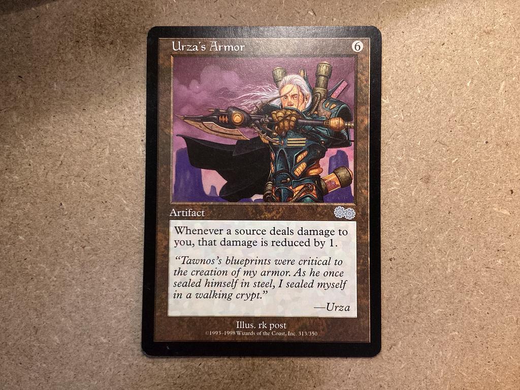 1x Urza’s Armor [313/350] (Excellent), Ophalen of Verzenden, Zo goed als nieuw, Losse kaart