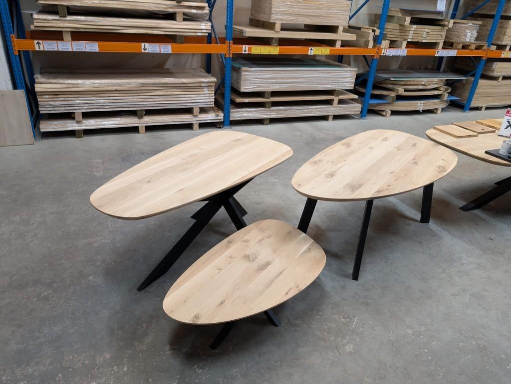 Tafelblad | eiken | tafel | organisch | organisch tafelblad, Huis en Inrichting, Tafels | Eettafels, Ophalen, 100 tot 150 cm, Eikenhout