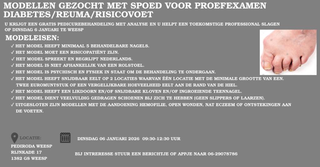 Medische pedicure behandeling, Voetverzorging