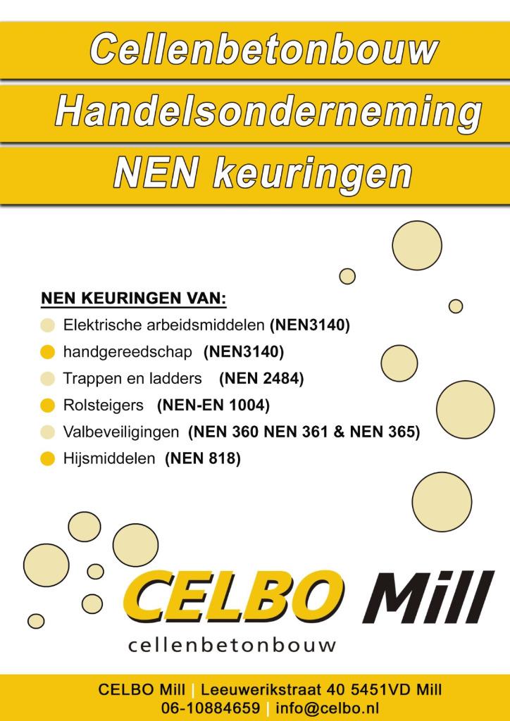 YTONG gereedschapskeuring  NEN 3140 rolsteiger trap, Ophalen of Verzenden, Nieuw
