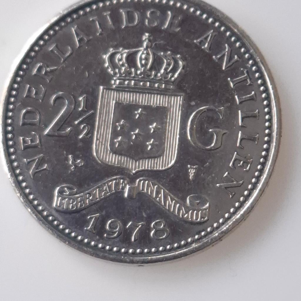 munten curacao, Postzegels en Munten, Ophalen of Verzenden, Koningin Juliana, Overige waardes, Losse munt