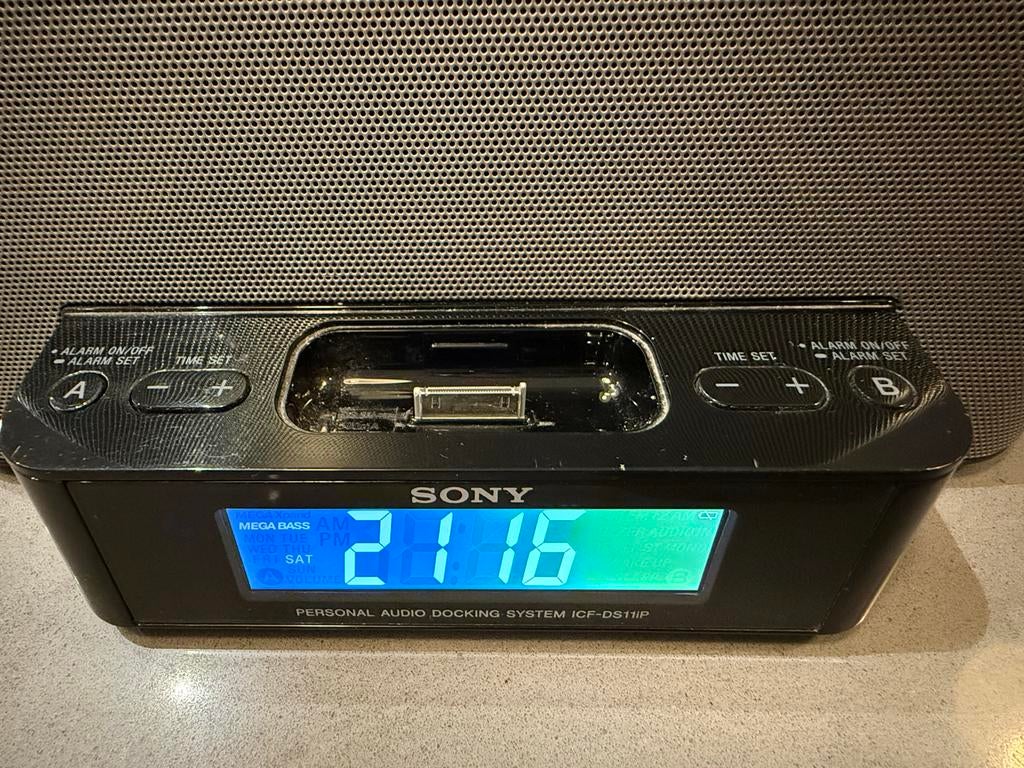 Sony ICF-DS11IP Personal Audio Docking Systeem, Audio, Tv en Foto, Radio's, Gebruikt, Radio, Ophalen of Verzenden
