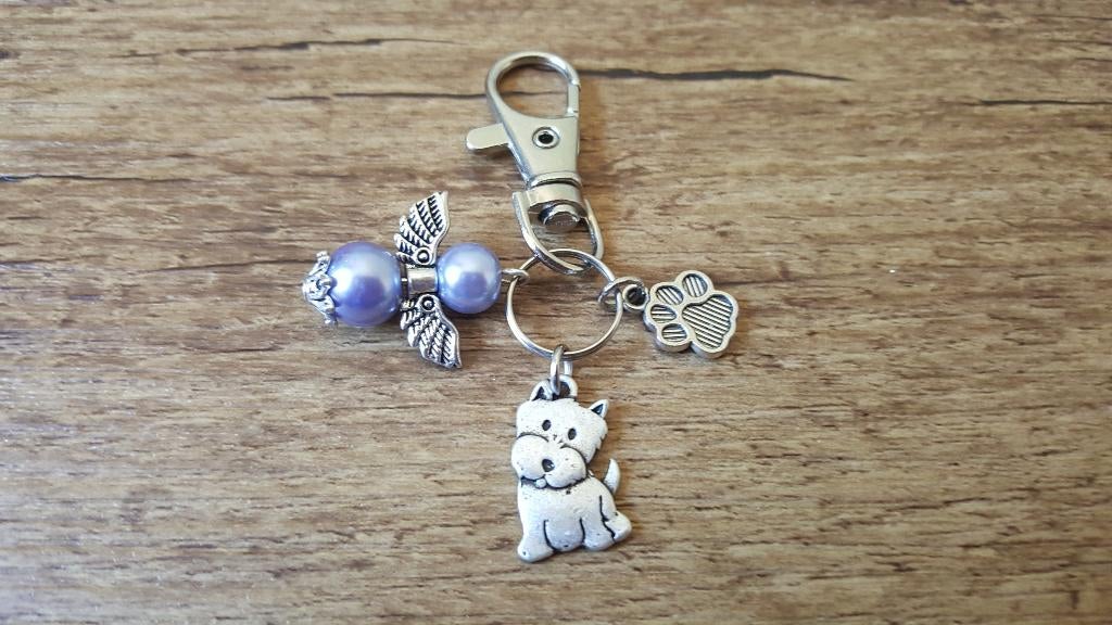Tashanger West Highland white terrier beschermengeltje, Verzenden, Nieuw, Overige kleuren, Handtas