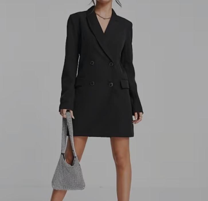Blazer dress. Stradivarius. Maat s. Nieuw! Zwart. Colbertje, Zwart, Nieuw, Ophalen of Verzenden, Maat 36 (S)