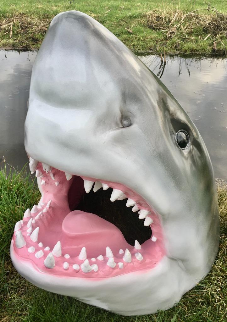 Haai-vis-makreel-sailfish-tonijn-kabeljouw beeld, Tuin en Terras, Tuinbeelden, Ophalen of Verzenden, Nieuw, Kunststof, Dierenbeeld