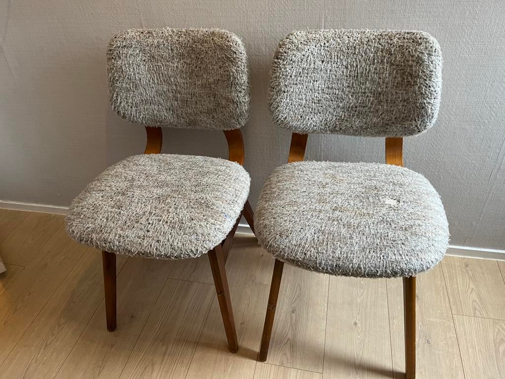 Retro stoeltjes, Huis en Inrichting, Stoelen, Ophalen, Gebruikt, Twee
