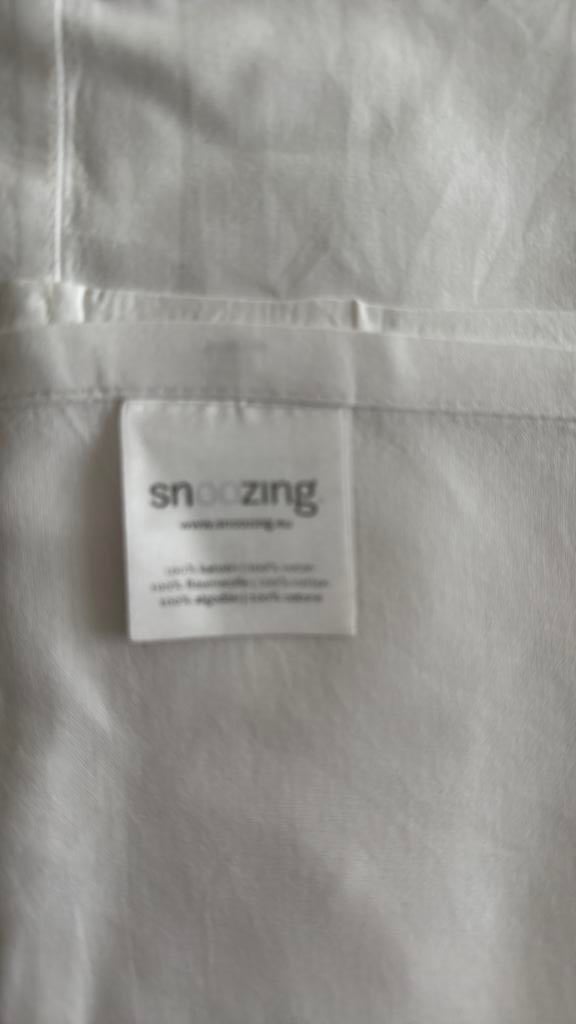 Snoozing flat sheet , plat laken, 185 x 240 cm, Wit, Overige typen, Tweepersoons, Ophalen of Verzenden