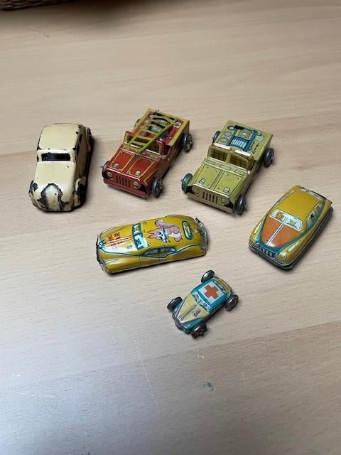 Antieke blikken speelgoed autootjes, Antiek en Kunst, Ophalen of Verzenden