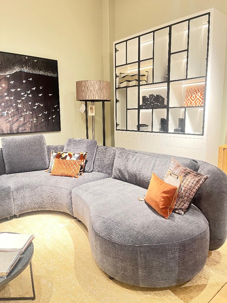 Club Martinique hoekbank Showmodel winkel Amsterdam, Huis en Inrichting, Banken | Bankstellen, Ophalen, Hoekbank, Zo goed als nieuw