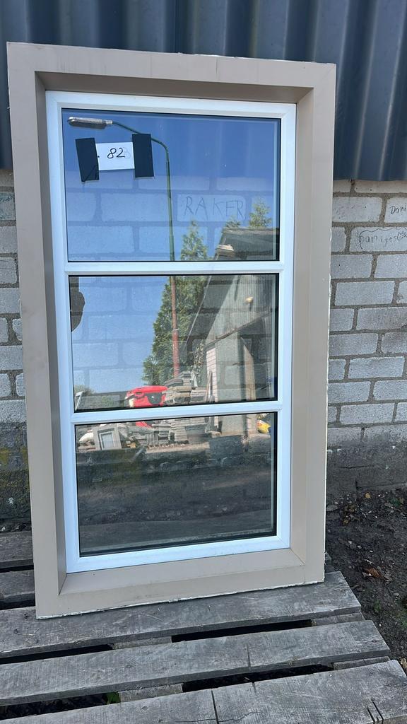 (82) Nieuw aluminium raamkozijn draai kiep incl glas, Raamkozijn, 150 tot 225 cm, Inclusief glas, Ophalen