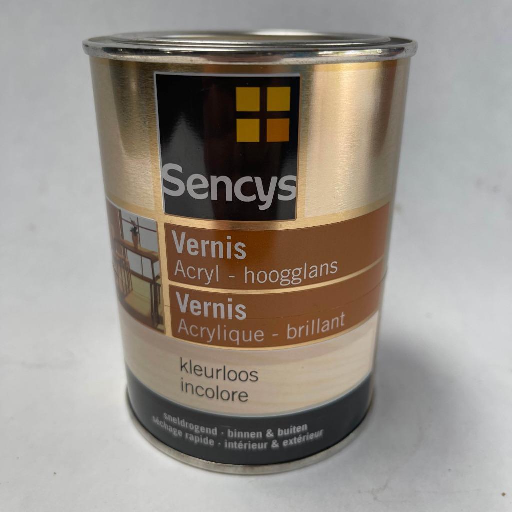 Sencys Vernis Hoogglans Binnen & Buiten Kleurloos 500ml, Sencys, Nieuw, Verf, Minder dan 5 liter