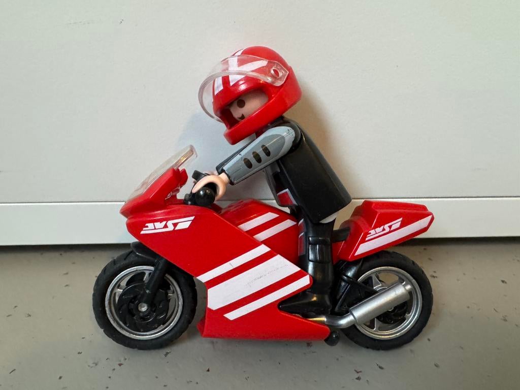 Playmobil motorrijder 5522, Kinderen en Baby's, Speelgoed | Playmobil, Ophalen of Verzenden, Zo goed als nieuw