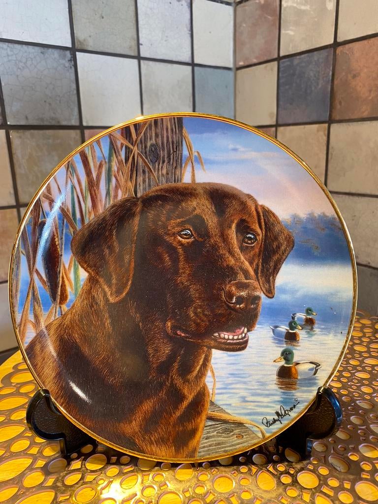 Franklin Mint Heirloom Collection,Ready for Action,Labrador, Ophalen of Verzenden