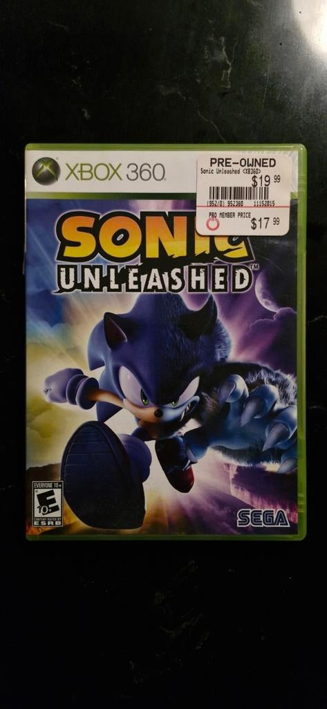Sonic Unleashed - Xbox 360, Spelcomputers en Games, Avontuur en Actie, Online, Gebruikt, 1 speler