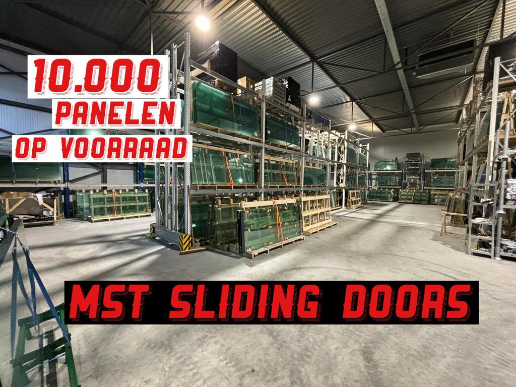 MST Sliding Doors - Glazen schuifwanden Getint glas €170, Tuin en Terras, Overkappingen, Ophalen of Verzenden, Nieuw, Veranda